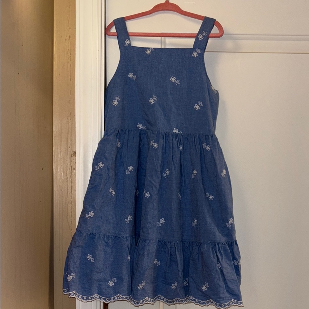 Blue Floral Kids Dress